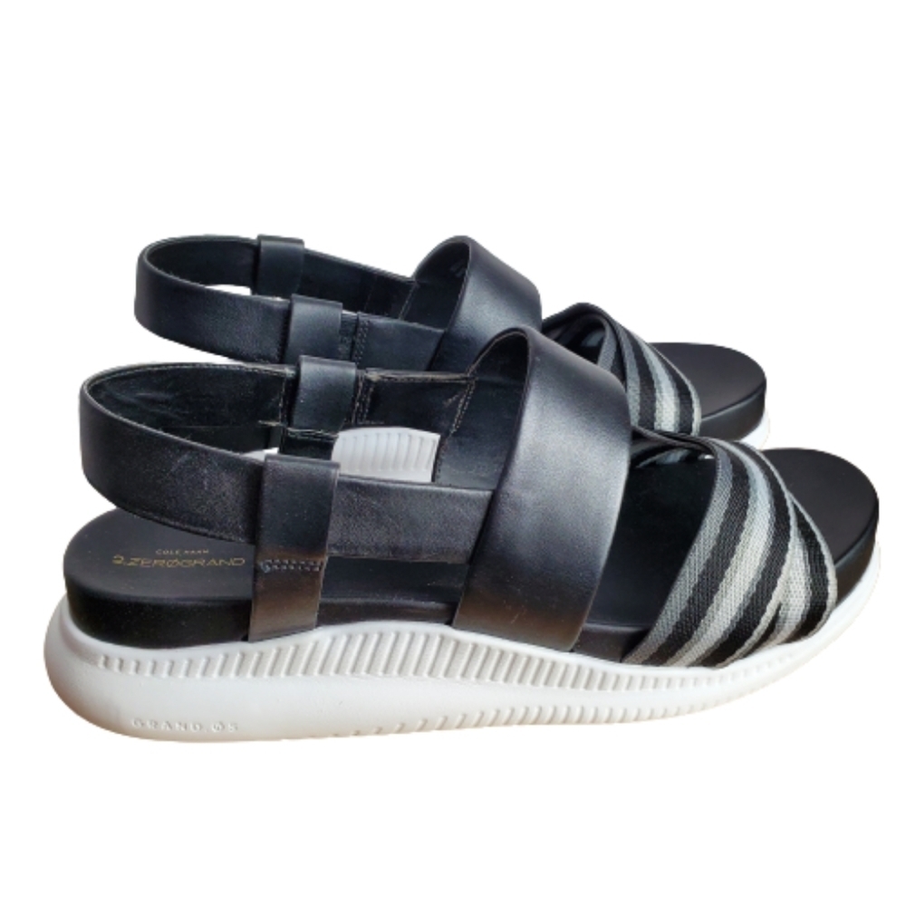 Black and White Women's Sandals